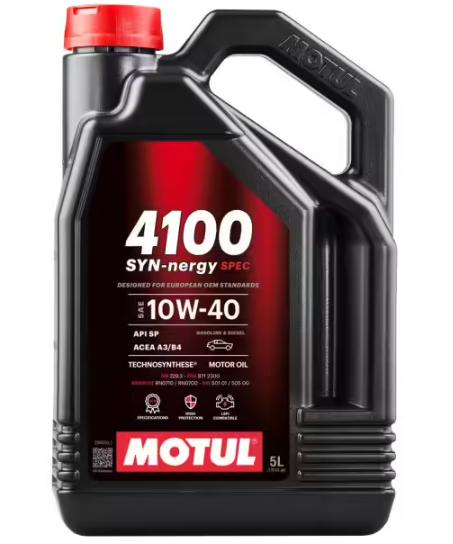 Ulei de motor sintetic MOTUL 4100 SYN-nergy SPEC 10W40, 5 litri